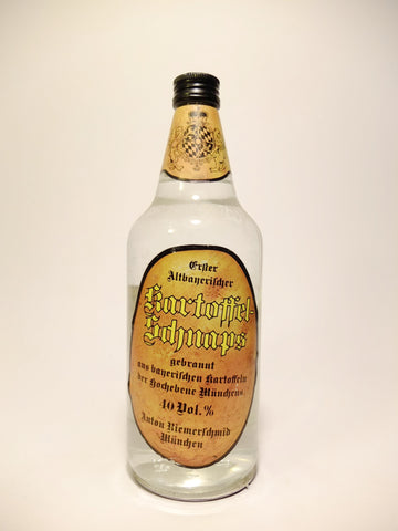 Anton Riemerschmid Kartoffel-Schnapps - 1970s (40%, 70cl)