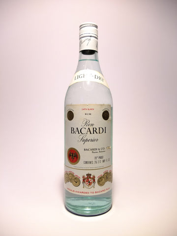 Bacardi Carta Blanca - 1970s (40%, 75cl)