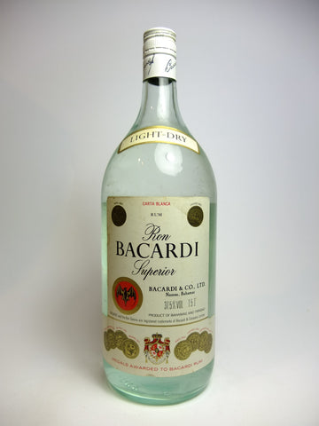 Bacardi Carta Blanca - 1970s (37.5%, 150cl)