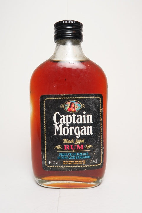 Captain Morgan Black Label Jamaica Rum - 1970s (40%, 20cl)