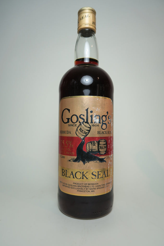 Gosling's 151 Black Seal Bermuda Black Rum - 1990s (75.5%, 100cl)