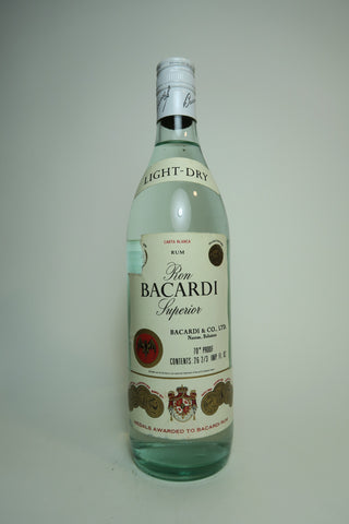 Bacardi Carta Blanca - 1970s (40%, 75cl)