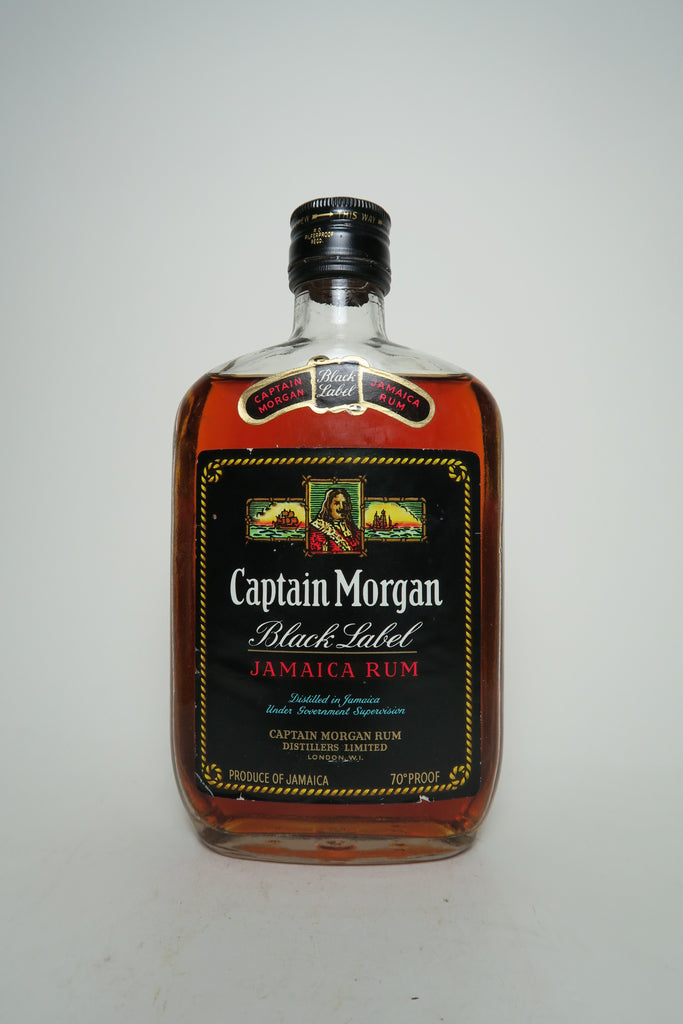 Label Rum 37.5cl) Jamaica Black Spirits Captain – (40%, Company Morgan - Old 1970s