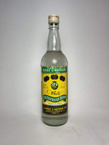 J. Wray & Nephew's White Overproof Jamaican Rum - 1980s (63%, 75cl)