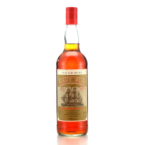 Walter Hicks Fine Old Demerara Navy Rum - 1970s (71.4%, 70cl)