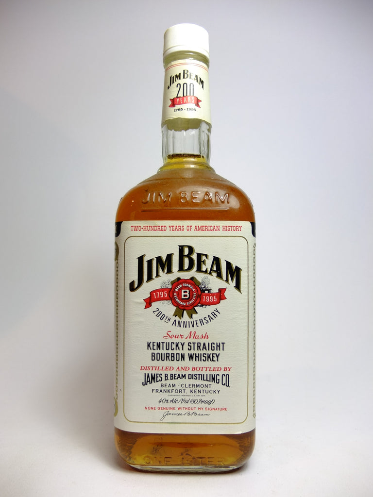 Spirits Company Old Beam Distilled Whiskey Jim - 4YO – Straight White Label Kentucky Bourbon