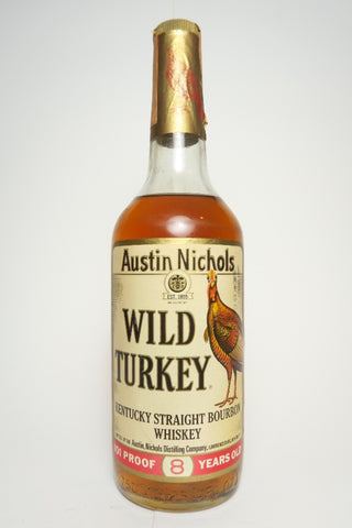 Austin Nichols' Wild Turkey 8YO Kentucky Straight Bourbon Whiskey - Distilled 1972 / Bottled 1980 (50.5%, 75cl)