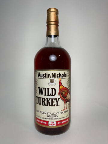 Austin Nichols Wild Turkey 8YO Kentucky Bourbon, Lawrenceburg - Distilled 1986 / Bottled 1994 (50.5%, 113cl)