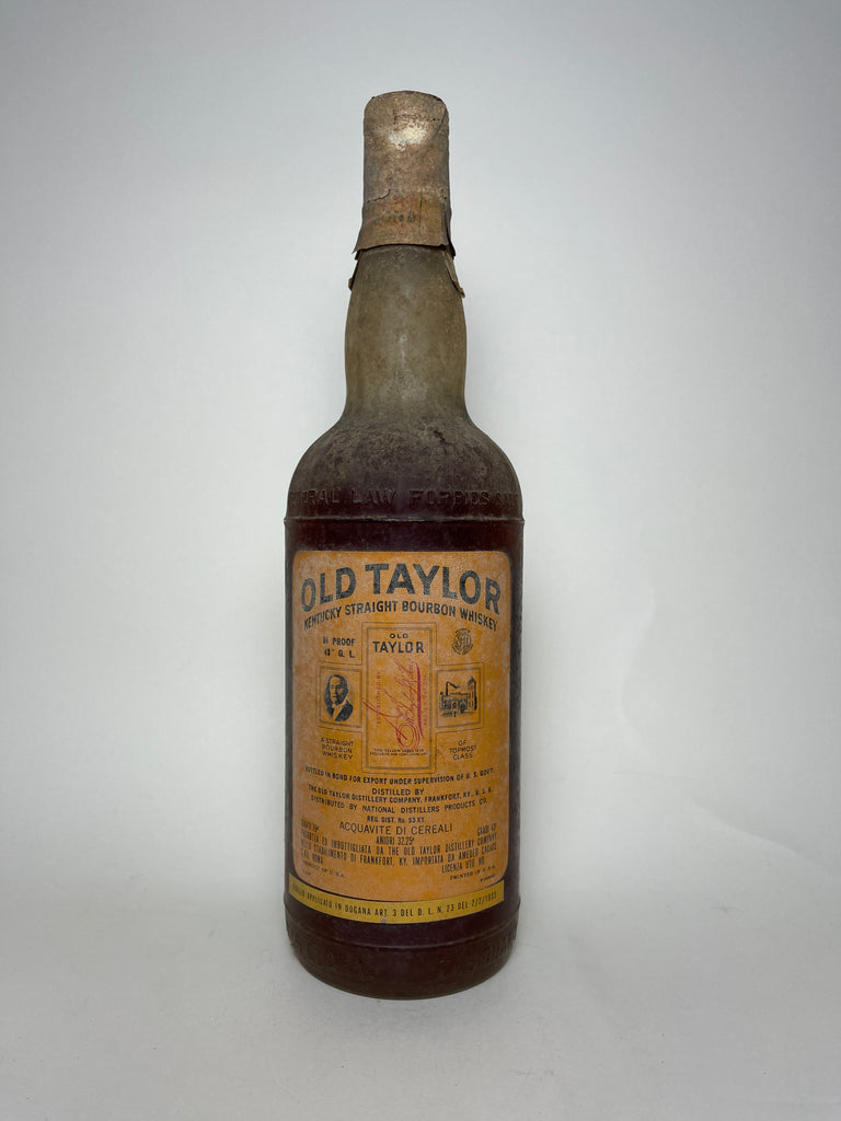 Old Taylor Kentucky Straight Bourbon Whiskey - Distilled 1953 