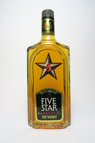 Seagram's Five Star Rye Whisky - Distilled 1988 (40%, 75cl)