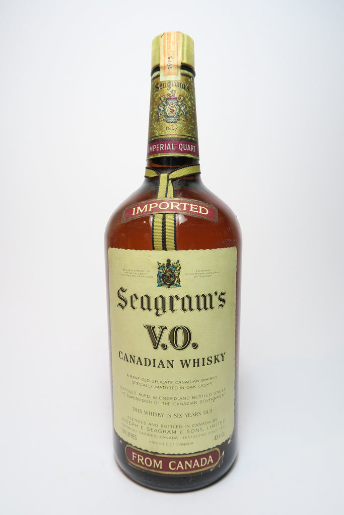 Seagram's VO 6YO Blended Canadian Whisky - Distilled 1975 / Bottled 1981 (43.4%, 114cl)