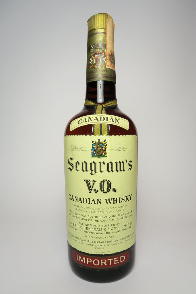 Seagram's V.O. Blended Canadian Whiskey - Distilled 1966 (43%, 75cl)