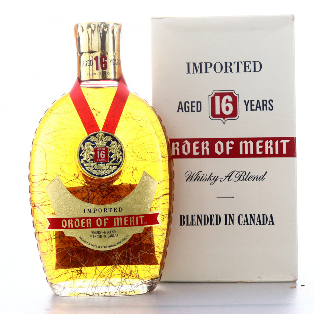 Schenley's Order of Merit 15YO Blended Canadian Whisky - Distilled 195 –  Old Spirits Company