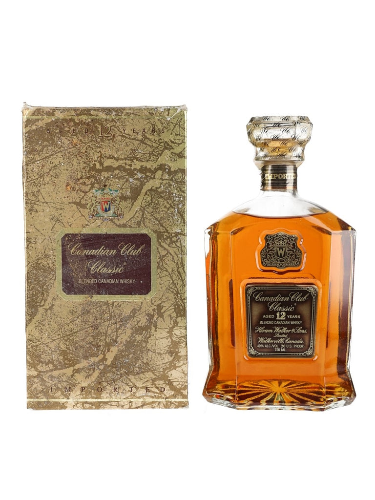 Classic Canadian Blended / Company - Distilled 12YO Canadian Club Spirits 1977 Old Whisky –