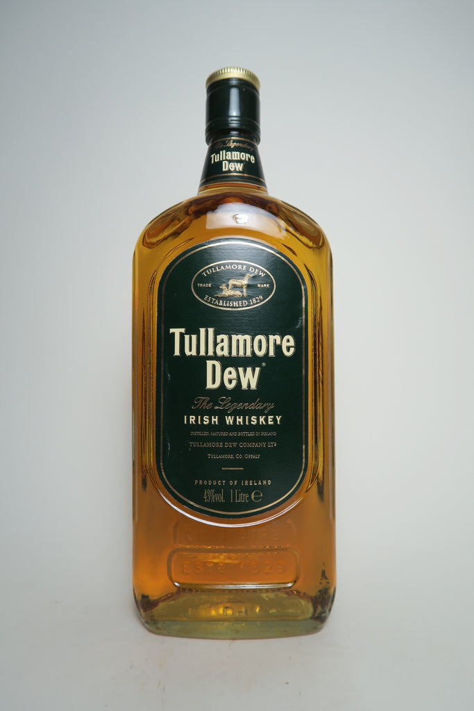 Tullamore Dew Finest Old Old Whiskey 100cl) Spirits (43%, Company – 1990s - Blended Irish