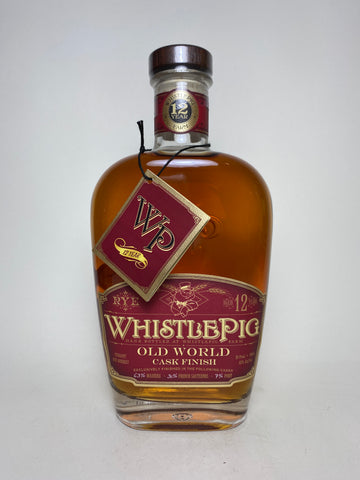 WhistlePig 12YO Old World Cask Finish Straight Rye Whiskey - Distilled 2005 / Bottled 2017 (43%, 75cl	)