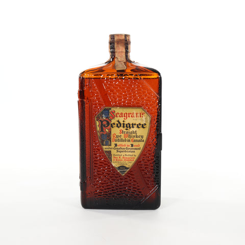 Seagram's Pedigree 8YO Canadian Straight Rye Whiskey - Distilled 1934 / Bottled 1942 (50%, 94.6cl)