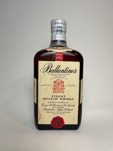 Ballantine's Finest Scotch Whisky- 1960s (ABV Not Stated, 75cl)