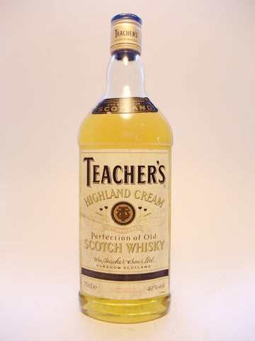 Teacher's Highland Cream Blended Scotch Whisky - 1990s (40%, 70cl)