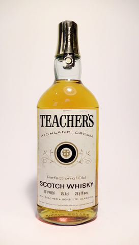 Teacher's Highland Cream Blended Scotch Whisky - 1970s (40%, 75.7cl)