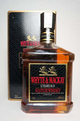 Whyte & Mackay 12YO Blended Scotch Whisky - 1980s (43%, 75cl)