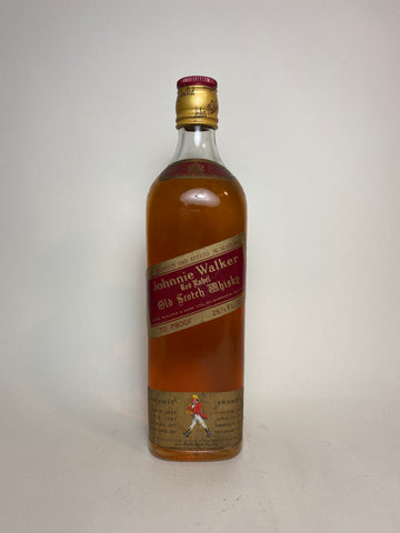 Johnnie Walker Red Label Blended Scotch Whisky - 1970s (40%, 75cl)