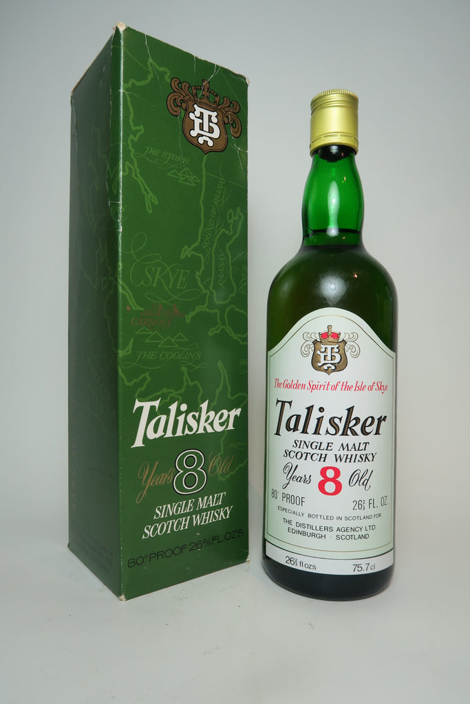 Talisker 8YO Skye Single Malt Scotch Whisky - 1960s (45.8%, 75.7cl)