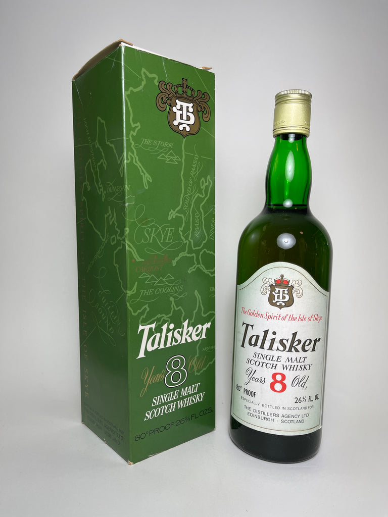 Talisker 8YO Skye Single Malt Scotch Whisky - 1960s (45.8%, 75.7cl)