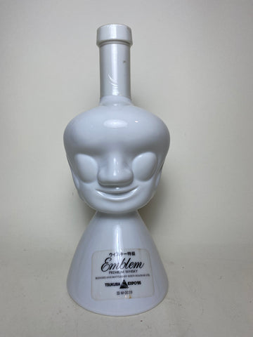 Kirin-Seagram Emblem Premium Blended Japanese Whisky Tsukuba Expo '85 Extra-Terrestrial Porcelain Decanter Edition - Bottled 1985 (43%, 70cl)