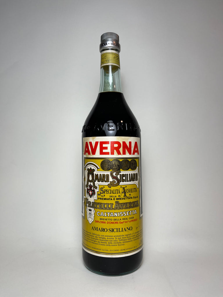 Averna Amaro Spirits - Old Siciliano Company 1970s (34%, – 150cl)