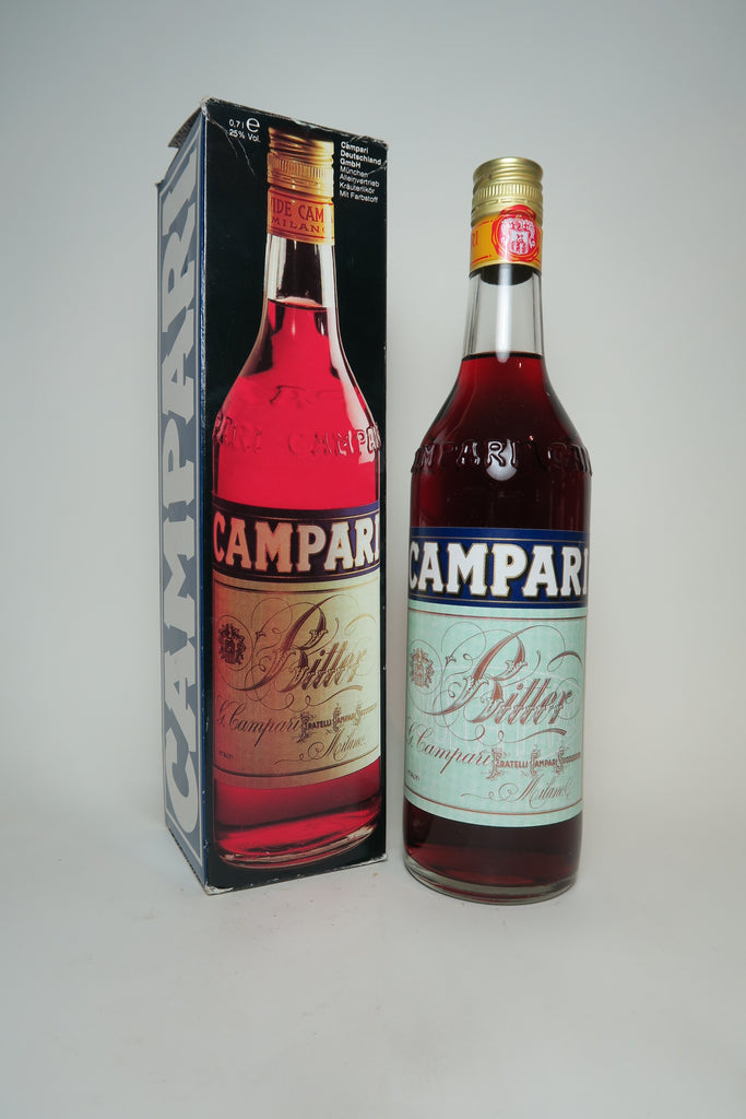 Campari Bitter Spirits (25%, 70cl) Old 1980s – Company 
