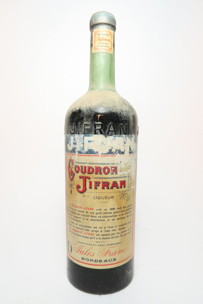 Jules Franc's Goudron Jifran Liqueur	- 1920s (ABV Not Stated, 100cl)