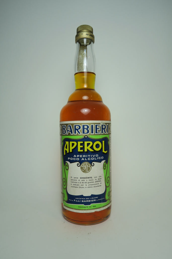 Barbieri Aperol - 1970s (11%, 100cl) – Company Spirits Old