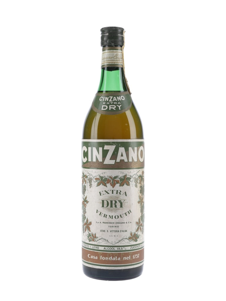 Cinzano Extra Dry White Vermouth - 1960s (18.5%, 100cl)