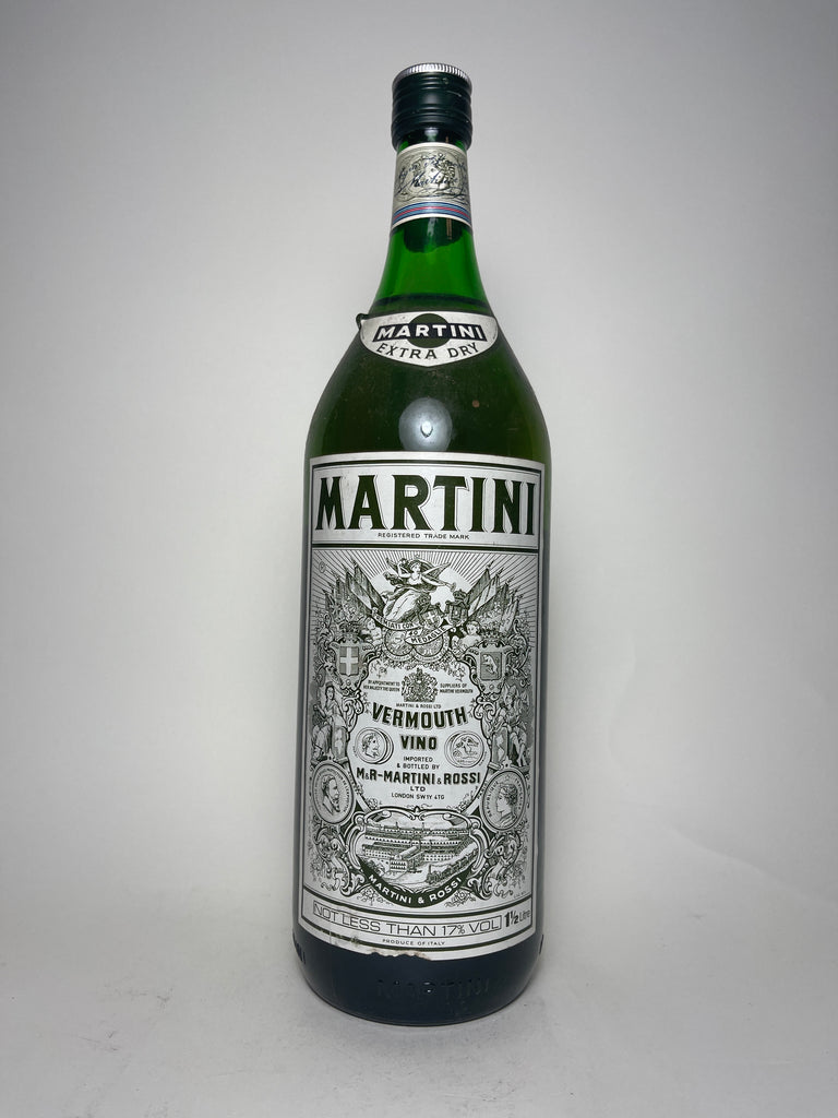 Martini & Rossi Extra Dry Old – (17%, Spirits - White Company 150cl) Vermouth 1970s