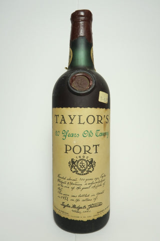 Taylor's 20YO Tawny Port - Bottled 1973 (20%, 75cl)