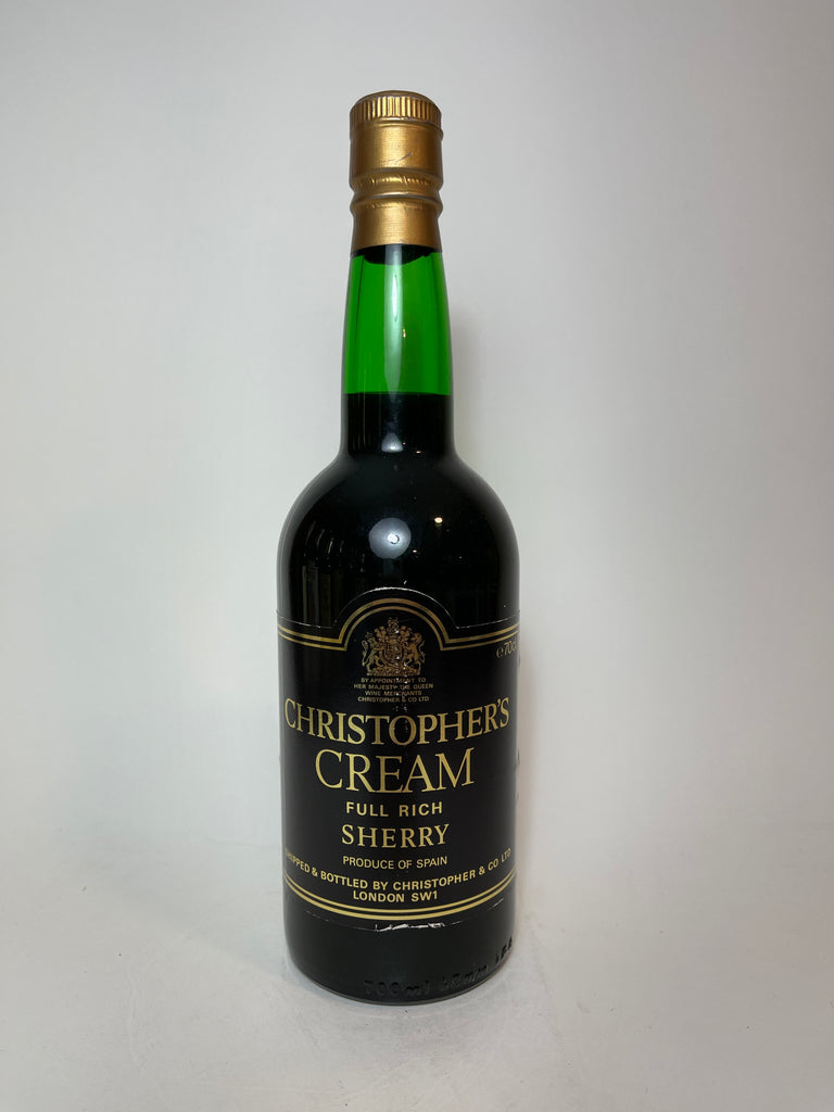 Christopher's Cream Full Rich Sherry - 1970s (ABV Not Stated, 70cl)