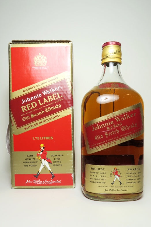 Johnnie Walker Red Label Whisky Spirits Company Blended Old Scotch - – 175cl) 1970s (43