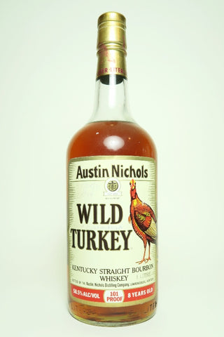 Austin Nichols' Wild Turkey 8YO Kentucky Straight Bourbon Whiskey - Distilled 1982 / Bottled 1990 (50.5%, 100cl)