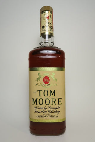 Tom Moore 4YO Kentucky Straight Bourbon Whiskey - Distilled 1971 / Bottled 1975 (43%, 113.6cl)