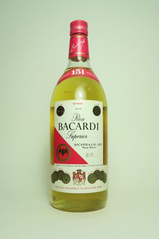 Bacardi 151  - 1970s (75.5%, 113cl)