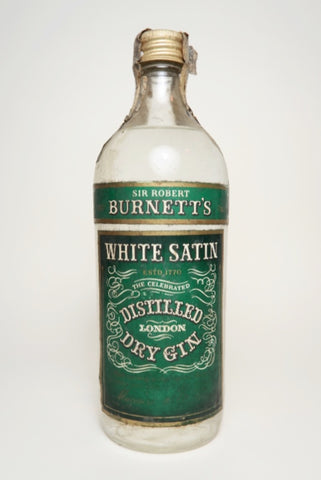 Sir Robert Burnett's White Satin London Dry Gin - 1960s (40%, 75cl)