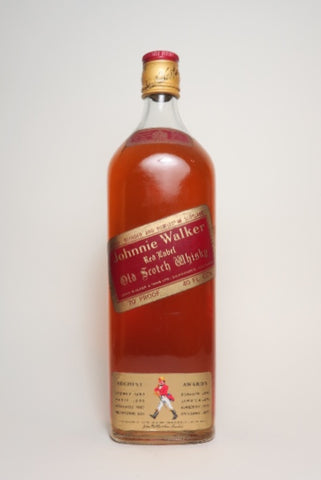 Johnnie Walker Red Label Blended Scotch Whisky - 1970s (40%, 113.6cl)