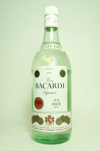 Bacardi Carta Blanca - 1980s (40%, 114cl)