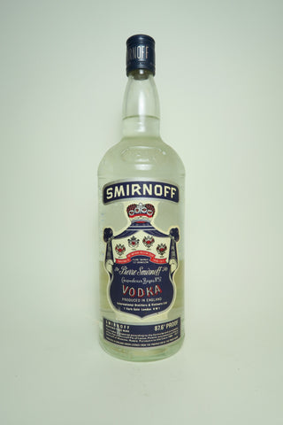 Smirnoff Blue Label Vodka - 1970s (50%, 100cl)