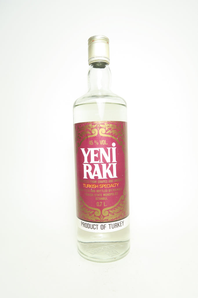Spirits (45%, Tekel Raki 70cl) -1970s Yeni Company – Old