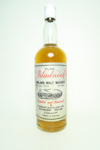 Bladnoch Lowland Single Malt Scotch Whisky - 1970s (40%, 75.7cl)